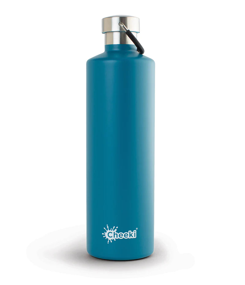 Water Bottle: CHEEKI Stainless Steel Bottle Topaz 1L