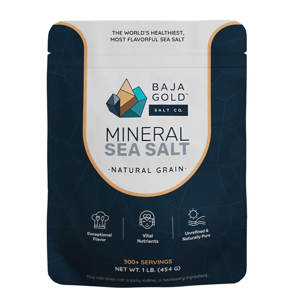 Baja Gold Mineral Sea Salt NATURAL GRAIN 454g