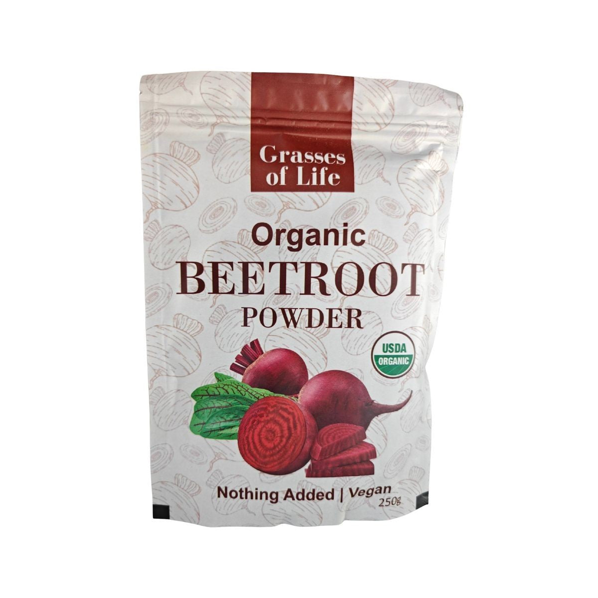 ** NEW ** Grasses of Life Organic Beetroot Powder 250g