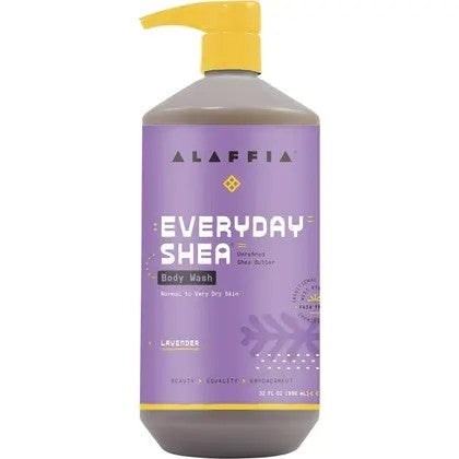 ** NEW ** Alaffia Everyday Shea Body Wash 946ml - Lavender