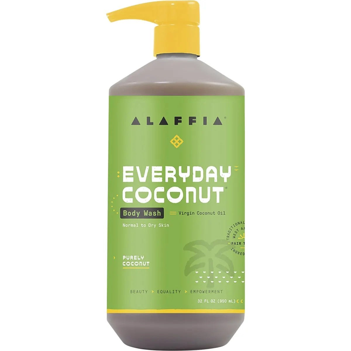 ** NEW ** Alaffia Everyday Shea Body Wash 946ml - Purely Coconut