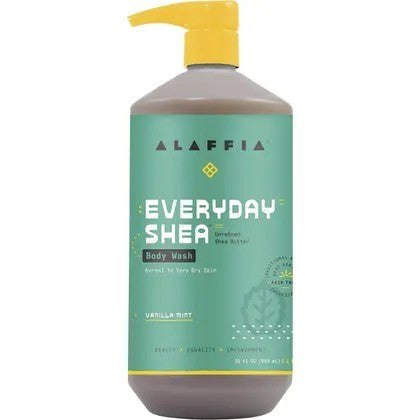 ** NEW ** Alaffia Everyday Shea Body Wash 946ml - Coconut Lime