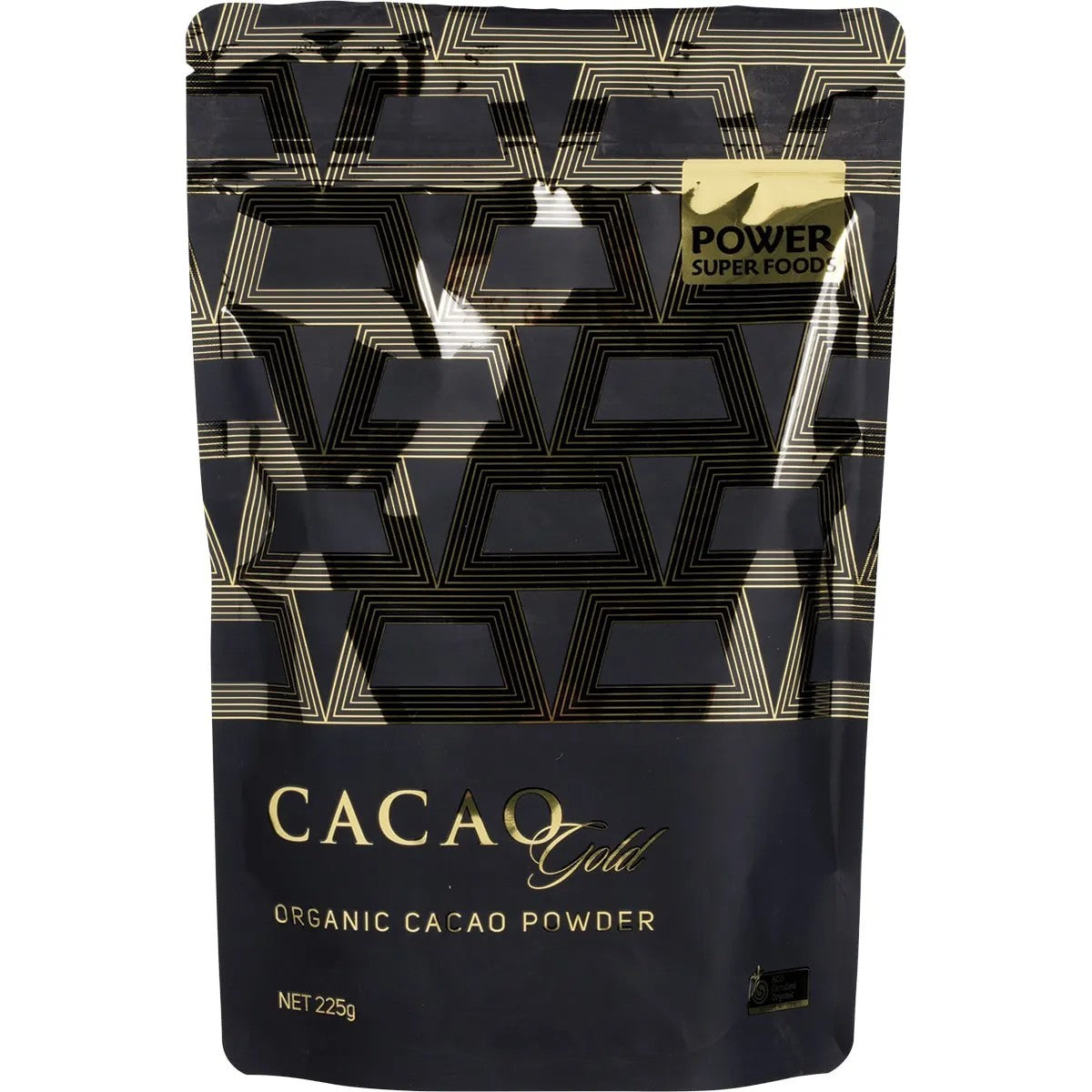 ** NEW ** Power Super Foods Cacao Gold Powder 225g - Certified Organic