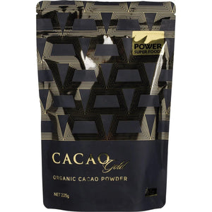 ** NEW ** Power Super Foods Cacao Gold Powder 225g - Certified Organic