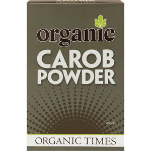 ** NEW ** Organic Times Organic Carob Powder - 200g