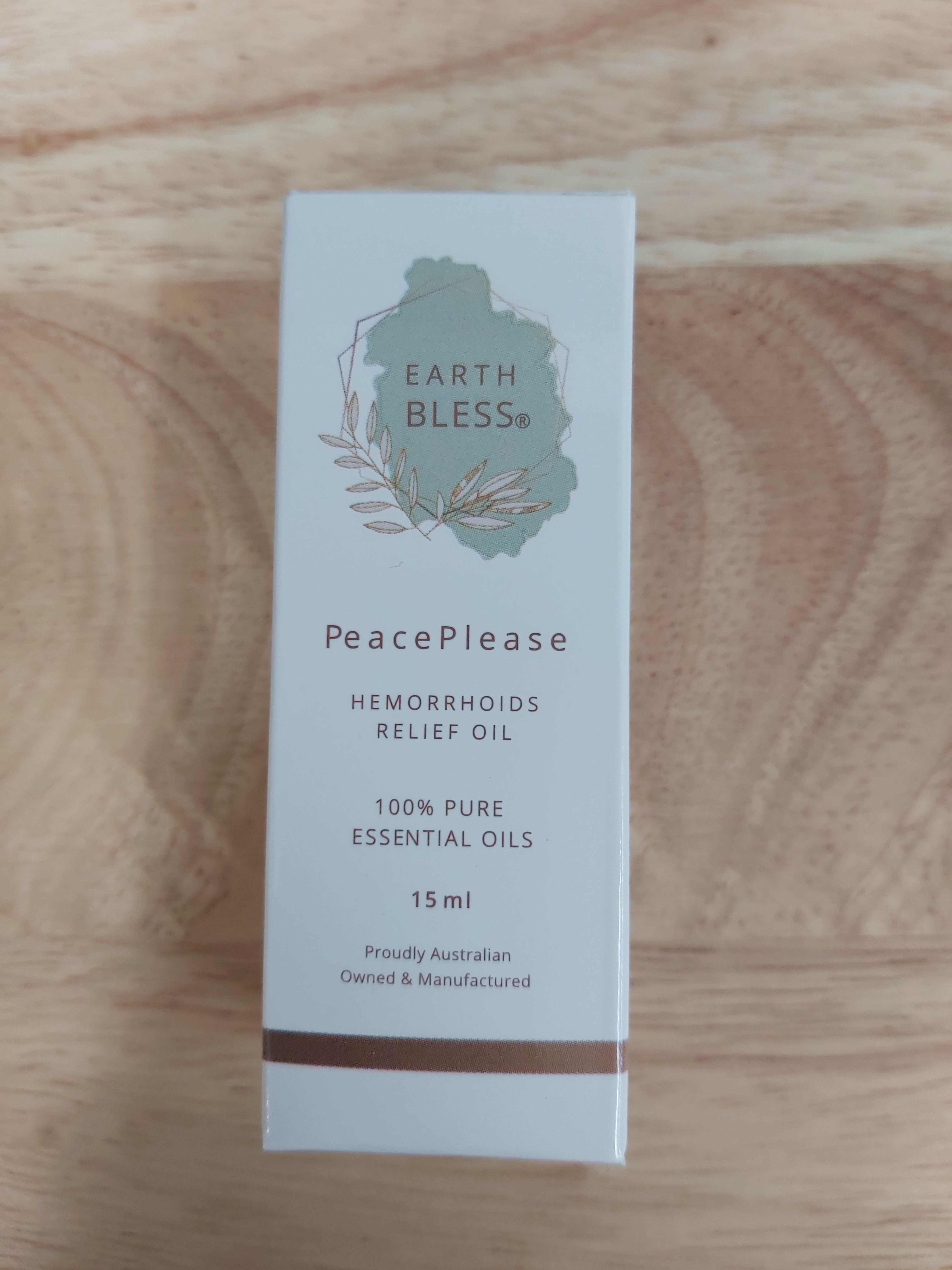 Earth Bless PeacePlease Hemorrhoids Relief Oil 15ml