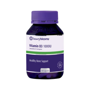 Henry Blooms Vitamin D3 1000IU 200 Capules