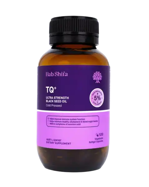 Hab Shifa TQ+ Ultra Strength Black Seed Oil 120 capsules