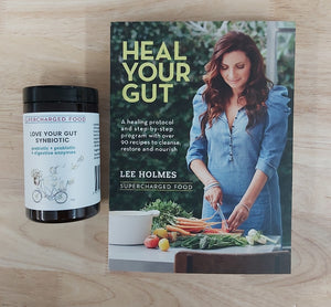 Supercharged Food Heal Your Gut Book & Love Your Gut Synbiotic 120g