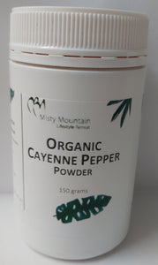 Misty Mountain Organic Cayenne Pepper Powder 150g