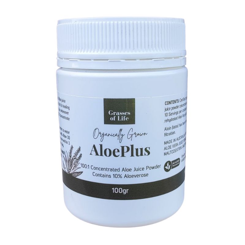 Grasses Of Life Organic AloePlus Powder 100gr