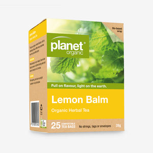 Planet Organic Lemon Balm Tea Bags 25 Pack