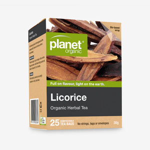 Planet Organic Licorice Herbal Tea Bags 25 pack