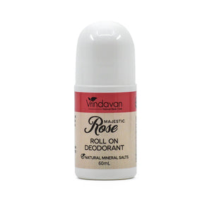 Vrindavan Roll-on Deodorant Majestic Rose – Gentle and Natural Protection, 60mL