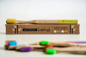 Vrindavan Bamboo Toothbrush - Adult: Eco-Friendly Oral Care Solution