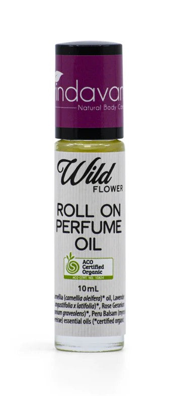 Vrindavan Wild Flower Organic Roll-On Perfume Oil - 10ml