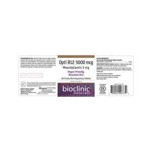 Opti B12 5000mcg Mecobalamin 5mg 60 Tabs