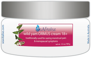 Sea Vitalise Wild Yam Cream 18+ with Ormus Minerals 100g