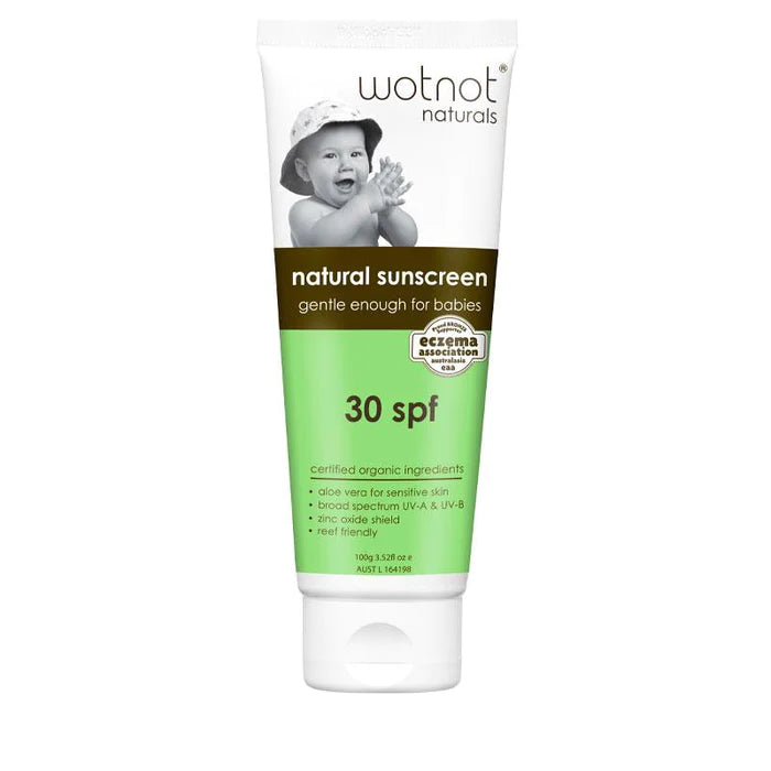 Wotnot Naturals Natural Baby Sunscreen SPF 30 100g